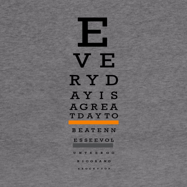 Vols Eye Chart by BigOrangeShirtShop